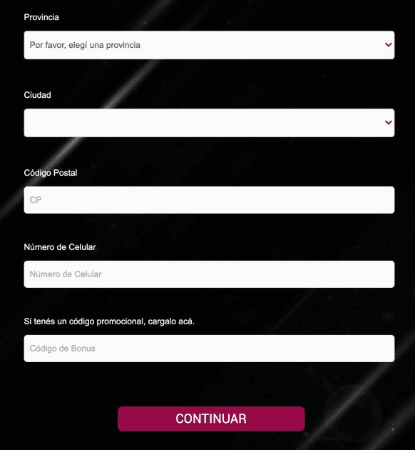 Registration at Magic casino